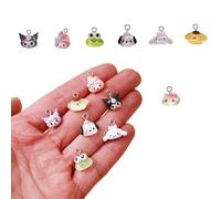 AJP 35PCS MINI PENDANT CHARMS COLORFUR CORIGHTURE RSIN CHARMES BIELLES MAISONS MAISONS PENDANT ORNENT
