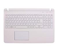 AJParts UK Remplacement pour ordinateur portable Sony VAIO SVF15A1ACXS, SVF15A1B4E, SVF15A1BCXB Topcas/Uppercase/Housing/Palmrest avec clavier anglais QWERTY+Track/Touch Pad