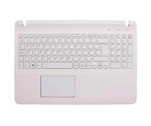 AJParts UK Remplacement pour ordinateur portable Sony VAIO SVF15A1ACXS, SVF15A1B4E, SVF15A1BCXB Topcas/Uppercase/Housing/Palmrest avec clavier anglais QWERTY+Track/Touch Pad