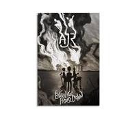 AJR Poster décoratif sur toile pour chambre à coucher, décoration murale sans cadre, motif Burn The House Down, 40 x 60 cm