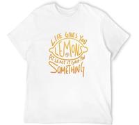 Ajr When Life Gives You Lemons Men's T Shirt O Neck Tee White L