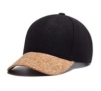 AJSJ Automne Cork Mode Simple Hommes Femmes Chapeaux Casquette De Baseball Hip Hop Simple Classique Casquettes Hiver Chapeau Chaud, Noir
