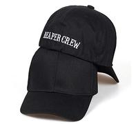 AJSJ Chapeaux Noirs Sons of Anarchy pour Reaper Crew Casquette De Baseball Ajustée Femmes Hommes Lettres Brodé Hip Hop pour Hommes, Noir, 58-60Cm