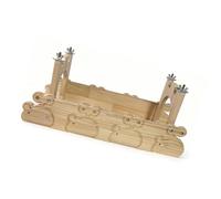 AJTUTUS 42 x 16 x 17 cm en bois pour petit animal de compagnie, jouet d'exercice pour oiseaux, rongeurs, cadre d'escalade naturel, ensemble de divertissement pour animaux de compagnie