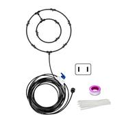 AJTUTUS Excellent ensemble de dispositifs à pointe en laiton avec zone de dispersion de 50,8 cm et raccords étanches sécurisés, pulvérisateur de refroidissement facile à installer
