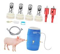 AJTUTUS Le kit d'arrosage pour bétail contient 5 tétines en acier inoxydable tubes en PVC et outils d'installation facile à installer