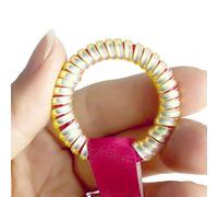 AJTUTUS Lot de 6 porte-clés sécurisés en silicone pour poupée - Design souple et flexible - Plusieurs choix de couleurs pour enfants et adultes, jaune, taille unique