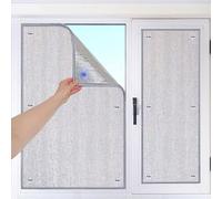 AJTXCSFOQL Film Alu Isolation Thermique, Film Fenetre Anti Chaleur, Films pour Fenêtre Réfléchissant 99% Anti UV Anti Regard, Film Fenetre Occultant, Panneaux Protection Soleil(70cm x 95cm)