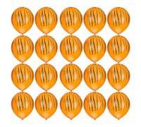 AJUNJIIL 20pcs Ballouss de motif animal Décoration de ballons en latex ronds pour l'anniversaire/la fête (Modèle de zèbre rouge orange)