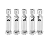 AJUNJIIL Adaptateur de lampe de plafond en pente Strong Matériau de fer réglable 180 ° pour divers éclairage M10 Péran externe (Chrome)