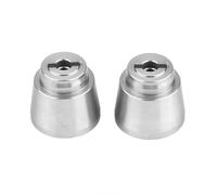 Ajunjiil Aluminium Adaptateur de moyeu hexadécimal en alliage en alliage pour la voiture RC 90026 RC, pour robinets d'exploration de 1/10, Hex 12 mm, partie de mise à niveau (Ax31011s argent)