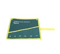 AJUNJIIL Canvas Multi Pocket Tools Sac de Rangement Spanner Plier Wrench Organizer Green (6 Personnes)