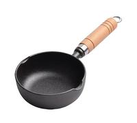 AJUNJIIL Casserole d'huile chaude preuve de bâton Approfondissement mini chauffage d'huile avec double coulée pour faire frire les boulettes de boulettes