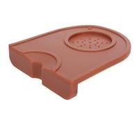 AJUNJIIL Coffee Tamper Mat, pour le support de titulaire anti-dérapage, tapis de silicone de qualité alimentaire pour faire du café, base de non-glissement (Trompette brune)