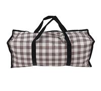 AJUNJIIL Film PVC, Grande acité, Sacs de Rangement à Fermeture à glissière Transparente - Organisateur de vêtements Amovibles, Stockage de CD pour Les poinçons et Sports (Grille de café)