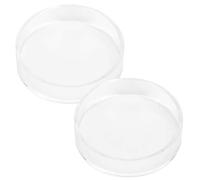 AJUNJIIL for Aquarium Shrimp Feeding Dish, 2PCS Round Bowls, Acrylic Fish Tank Feeder for Pet Turtle, Prevent Food Dispersion, Easy to Clean