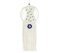 AJUNJIIL Handwoven Turkish Evil Eye Wall Hanging, Positive Energy Decor