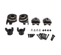 AJUNJIIL Kit de poids de direction pour voiture SCX10 PRO RC, matériau en laiton avec revêtement noir, équilibre de conduite amélioré et installation facile, performances durables