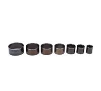 Ajunjiil Leather Hole Punch Set, pour artisanat de bricolage, poinçon en acier en carbone à haute dureté, outil de coupe-mat à 7 PCS, Puncher de trou incisif pour le traitement
