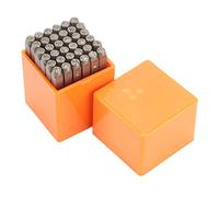 Ajunjiil Metal Letter Stamps, pour l'artisanat de bricolage, 36pcs en acier à carbone élevé, lettres et chiffres de 1,2 pouce, dureté élevée, pour l'estampage en métal en cuir,