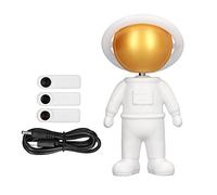 AJUNJIIL Night Light USB Recharge Astronaute Forme Rapid Rotation Rotating Lampe pour la décoration de la pièce