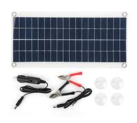 AJUNJIIL Panneau Solaire pour Le Camping, 8W Panneau polysilicon Multifonctionnel 18W pour Usage extérieur, Alimentation Portable pour la randonnée | Design étanche | Structure