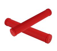 Ajunjiil pour le guidon à vélo, absorbant les chocs, ajustement confortable flexible et universel, pour les vélos papillon, 2 pièces ensemble (Rouge)