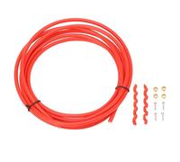 Ajunjiil pour le kit de tuyau de frein à vélo, tuyau hydraulique haute résistance, pour les freins à disque, compatible avec l'huile minérale et l'huile de point, les inserts de (Rouge)