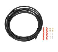Ajunjiil pour le kit de tuyau de frein à vélo, tuyau hydraulique haute résistance, pour les freins à disque, compatible avec l'huile minérale et l'huile de point, les inserts de (Noir)