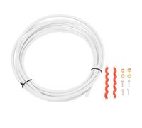 Ajunjiil pour le kit de tuyau de frein à vélo, tuyau hydraulique haute résistance, pour les freins à disque, compatible avec l'huile minérale et l'huile de point, les inserts de (Blanc)