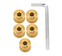 AJUNJIIL pour une double vitesse double triple, vis de randonnée de vélo, boulon de chaîne, ensemble de 5pcs, pièces de remplacement durables, installation facile, s'adapter à la (7 mm)