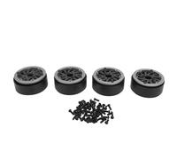 AJUNJIIL pour voitures RC, roues en fibre de carbone, anneaux centraux en nylon, jantes légères pour tout-terrain, rampement de roches, escalade de performance, lot de 4, 1,9 (Gris)