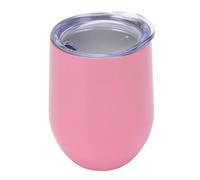 AJUNJIIL, tasses isolées, pour gobelet en acier inoxydable, scellées sous vide, construction à double paroi, conception en coquille d'œuf en forme de U, capacité de 12 oz, pour (Rosâtre)