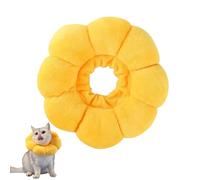 AJUNLKVDR Colerette Chat Anti Lechage,Collerette Chat,Chat Collerette Anti,Colerette pour Lechage,Chien Collier Gonflable,Grattage Léchage Chats,Collerettes Coussin Anti-Morsure Réglable(Jaune)