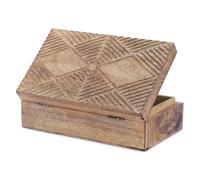 Ajuny Coffret à Bijoux en Bois Sculpté à la main élégant Souvenirs Vintage pour Hommes Femmes Boîte à Souvenirs Décorative Boîte Idéale Décorative Rangement pour Toutes les Occasions