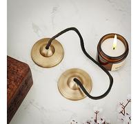 Ajuny Laiton Tingsha Tibétain Cymbales Om Mani Padme Hum Manjira Cloches | Carillons Et Cloches Percussion Sonore Instrument Pour Méditation Yoga Relief Relaxation Thérapie Bouddhisme Cadeau Spirituel