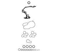 AJUSA Jeu de joints d'étanchéité carter de vilebrequin Pochette de joints pour le bas du moteur 54292300