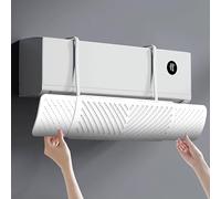 Ajustable Bouclier De Climatiseur, Baffle DéFlecteur D'Air Froid RéTractable Vent Shield Pare-Brise Pare-Vent Mural Anti-Direct Soufflante for Chambre(Modèle général)