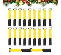 Ajustable Garland Hanger Ties Lot de 20 packs décoratifs de Noël Straps, Reusable Wreath Fasteners | Strong Twist Bands, Holiday Display Organizer, Seasonal Decor Tool With Convenient Design For
