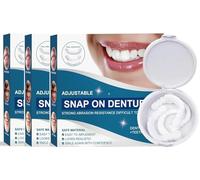 Ajustable Snap On Fausses Dents,Petite Prothèse Ajustable Légère,Blanchiment Dents,Prothèses Réglables à Clipser,Couvrir Les Mauvaises Dents 3PC