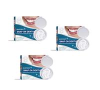Ajustable Snap On Fausses Dentss,Petite Prothèse Ajustable Légère,Blanchiment Dents,Prothèses Réglables à Clipser,Couvrir Les Mauvaises Dents 3PC