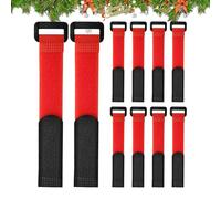 Ajustable Wreath Straps - 10 pièces Garland Ties, Flexible Garden Cable Straps | Ideal Outdoor Garden Door Front Doorway Stairs Wreath Branches Greenery Hanging Decoration Support Seasonal Use Ho