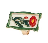 Ajustement des bijoux de déclaration florale en alliage avec des détails de fleurs décoratives pour les looks quotidiens, les fêtes et les tenues habillées Bijoux de fleurs réglables Accessoire de en