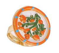 Ajustement des bijoux de déclaration florale en alliage avec des détails de fleurs décoratives pour les looks quotidiens, les fêtes et les tenues habillées Bijoux de fleurs réglables Accessoire de en