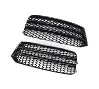 Ajustement for A//u//d//i A1 8X 2014-2018 8XA807681B 8XA807682B 2 pièces pare-chocs avant automatique calandre antibrouillard nid d'abeille couverture de calandre hexagonale noir brillant