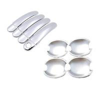 Ajustement parfait du contour de la voiture d'orig Autocollant Chromé Pour Poignée De Porte Extérieure Voiture Accessoires Style Pour Skoda Pour Yeti 2009~2017 Ensemble Garniture(Handle Bowl 4 Door)