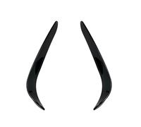 Ajustement pour Mercedes W205 C180 C200 C260 C300 2015-2018 séparateur de becquet de lèvre de pare-chocs avant Canards D'aération latérale de voiture Garniture(Type 2 Black)