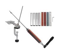 Ajusteur d'angle fixe à engrenage fixe, système d'égard des couteaux, outil de broyage à la lame, 8 pierres d'assistance, flip à 360 degrés, affûteur d'outils de cuisine