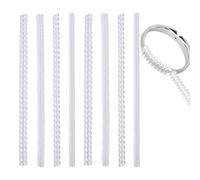 Ajusteur de bagues amples - 8 pièces en silicone invisible séparateur d'anneaux - Accessoires de bijoux pour gym, mariage, fiançailles, fête, anniversaire - Porte-clés pour doigt, Consulte la