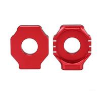 Ajusteur de chaîne pour essieu arrière, pour Surron For Light Bee X/S, Segway X160/X260 CNC 6061, paire en alliage d'aluminium pour moto tout-terrain électrique tout-terrain (rouge)